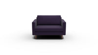 Wallace 52" Untufted Chair and A Half - Superb Amethyst
