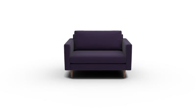 Wallace 52" Untufted Chair and A Half - Superb Amethyst