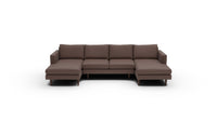 Wallace 126" Untufted Double Chaise U Sectional - Amigo II Dusk