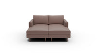 Wallace 66" Untufted Double Chaise - Amigo II Dusk