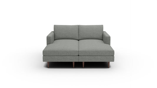 Wallace 66" Untufted Double Chaise - Curious Evergreen