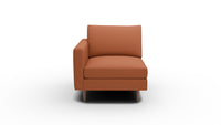 Wallace Untufted Laf Chair - Bellatrix Terracotta