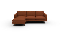 Wallace 98" Untufted Left Chaise Sectional - Bellatrix Terracotta