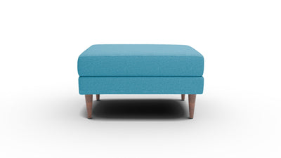 Wallace Untufted Ottoman - Bennett Peacock