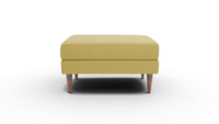 Wallace Untufted Ottoman - Dream Apple