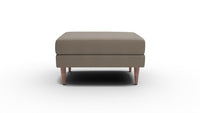 Wallace Untufted Ottoman - Dream Chocolate