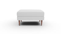 Wallace Untufted Ottoman - Dream Dove