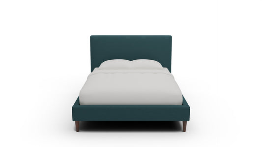 Wallace Untufted King & Queen Bed — Queen — Elliot Teal