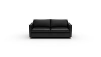 Wallace 74" Leather Untufted Queen Sleeper Sofa - Sonoma Black