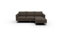 Wallace 98" Untufted Reversible Chaise Sofa - Dream Chocolate