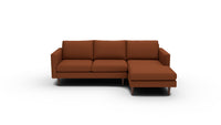 Wallace 98" Untufted Right Chaise Sectional - Bellatrix Terracotta