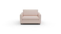 Wallace 52" Untufted Twin Sleeper Chair - Elliot Blush