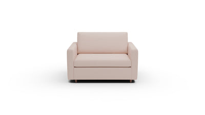 Wallace 52" Untufted Twin Sleeper Chair - Elliot Blush