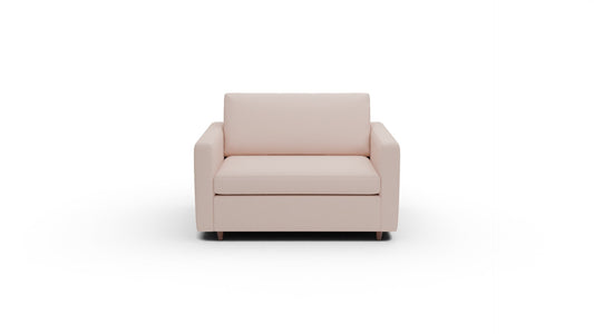 Wallace 52" Untufted Twin Sleeper Chair - Elliot Blush