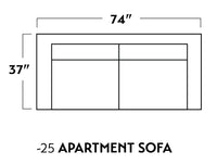 Wallace 74" Apartment Sofa -