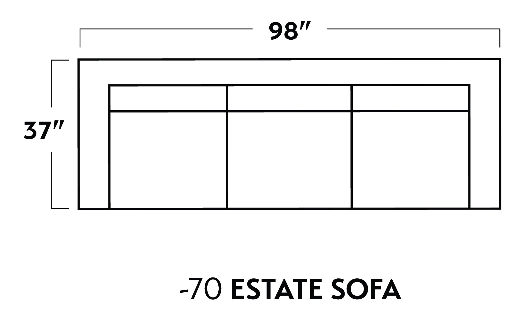 Wallace 98" Estate Sofa -