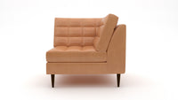 Wallace Leather Corner Unit - Hudson Lager