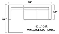 Wallace 98" Left Chaise Sectional -