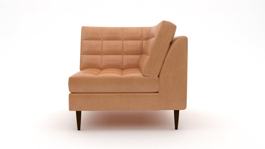 Wallace Leather Corner Unit - Hudson Lager