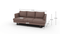 Rainey 83" Sofa - Dimensions - Amigo II Dusk