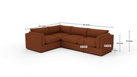 SoCo 124" RAF Sofa Sectional - Amigo II Garden