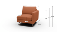 Wallace Untufted Raf Chair - Dream Pool