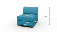 Track Armless Chair - Amigo II Dusk