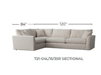 Cedar Park 84" Small Corner Sectional - Elliot Blush