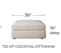 Cedar Park Cocktail Ottoman - Elliot Sunflower