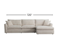 Cedar Park 126" Raf Chaise Sectional - Bennett Peacock