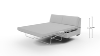 Track Armless Full Sleeper Loveseat - Amigo II Garden