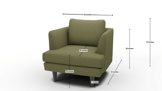 Rainey 35" Armchair - Dream Pool