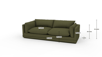Soco 95" Sofa - Dream Olive