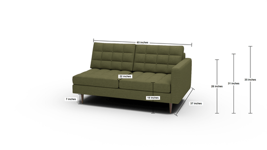Wallace Raf Condo Sofa - Superb Amethyst
