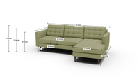 Wallace 98" Right Chaise Sectional - Elliot Sunflower