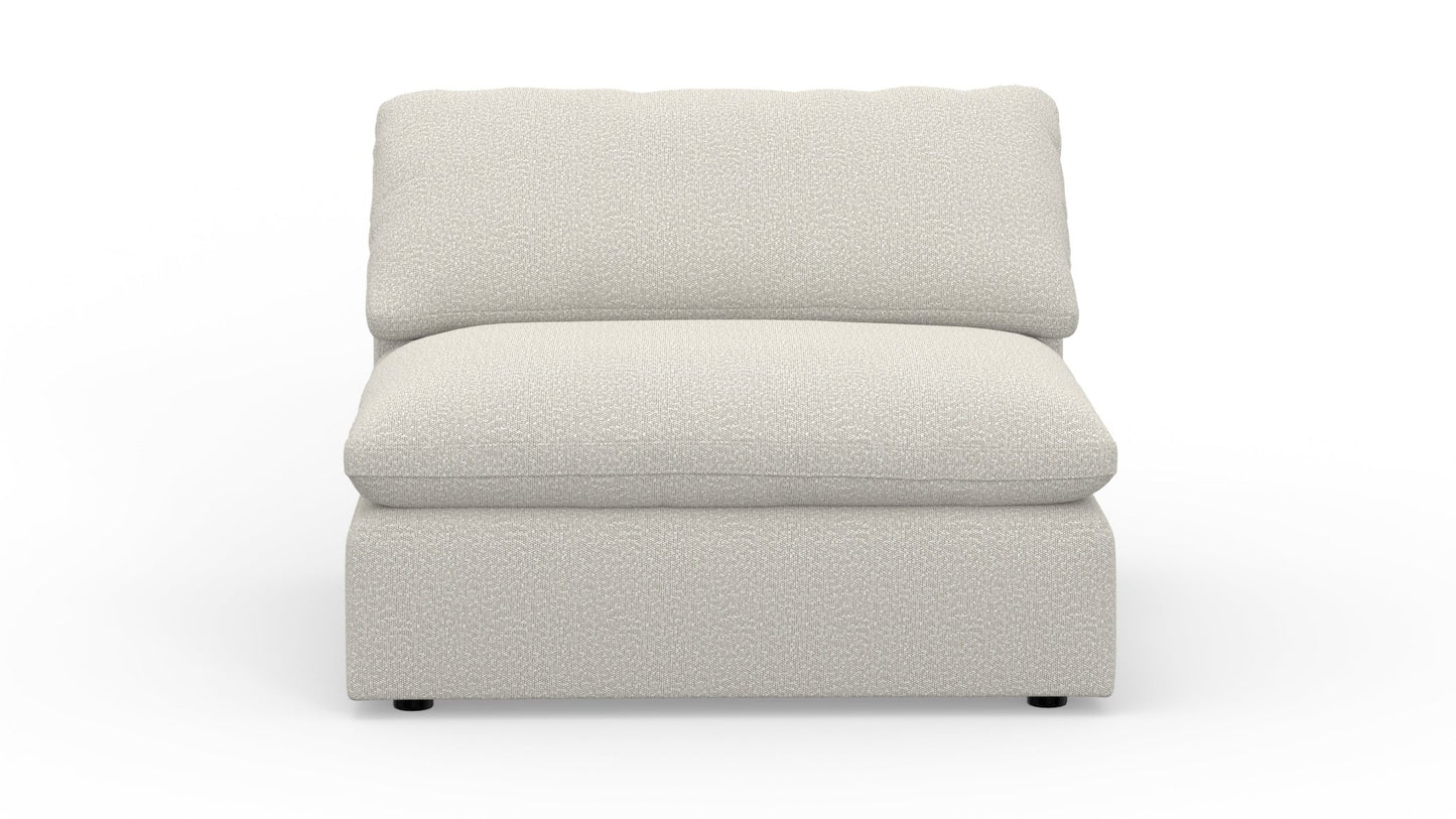 Fluffy Small Armless Chair - Bloke Cotton