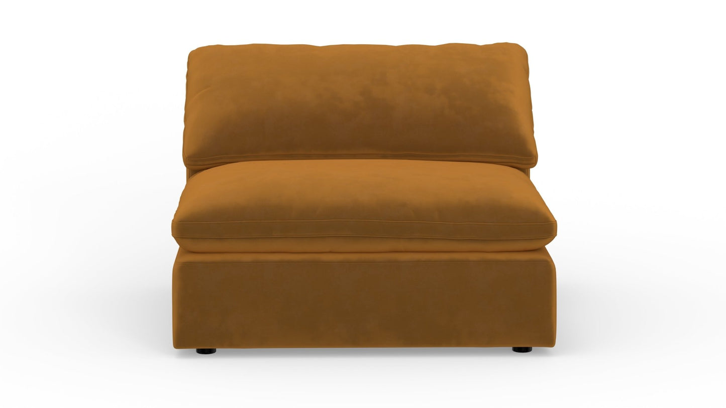 Fluffy Armless Chair - Sorrento Almond