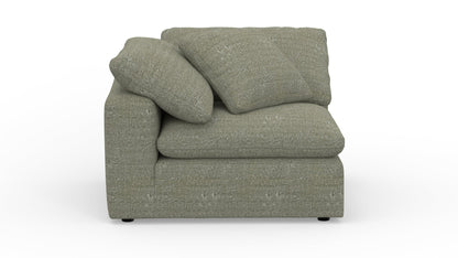 Fluffy Corner Wedge - Nepal Olive