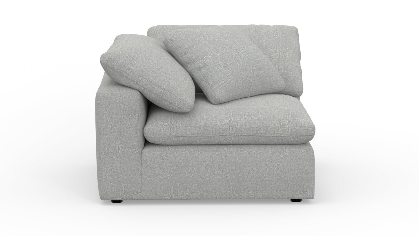 Fluffy Corner Wedge - Nepal Pebble