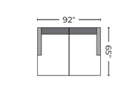 Manor 92" Double Chaise Sectional - Peyton Slate