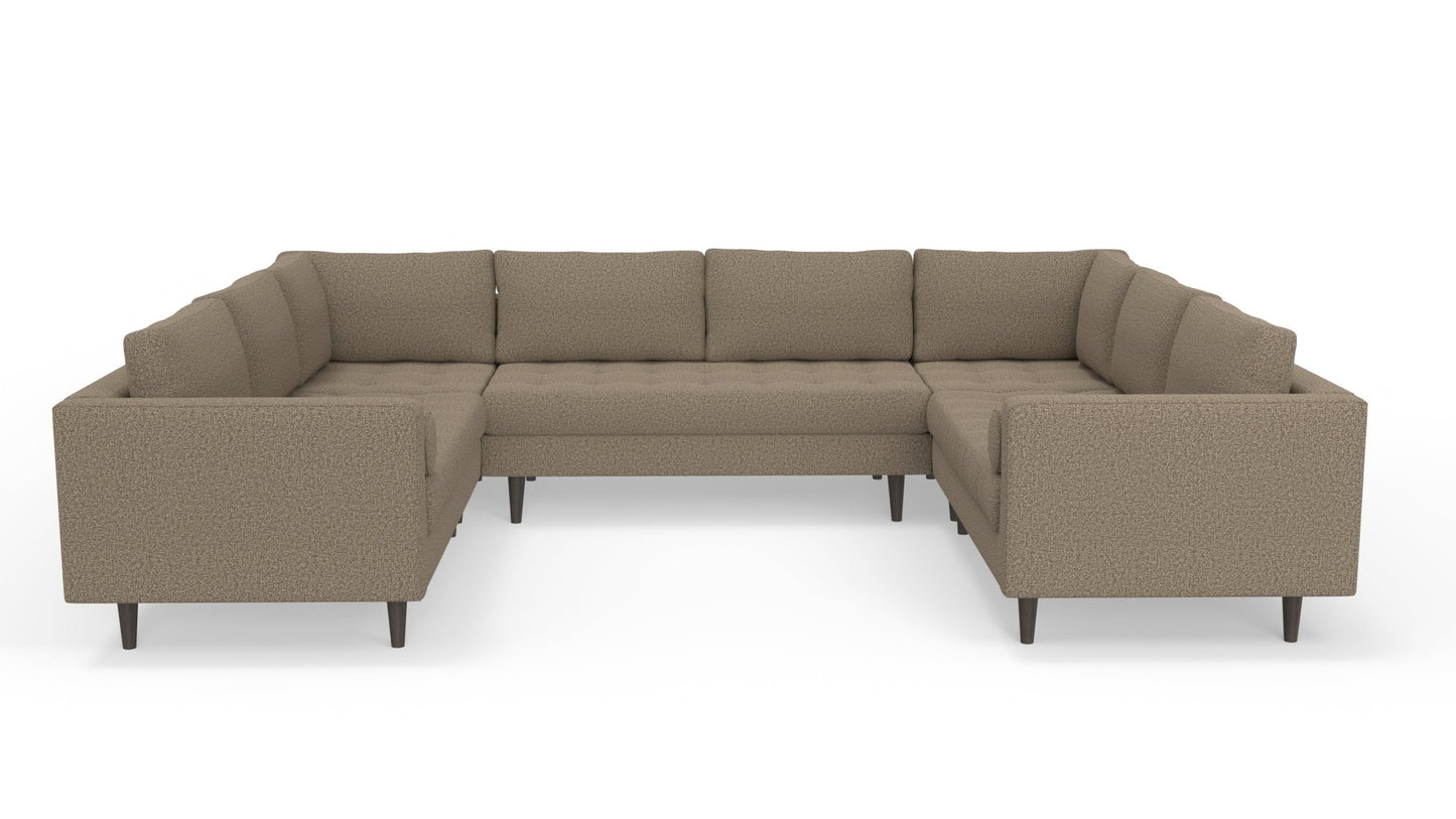 Ladybird 134" U Sectional - Celine Cub