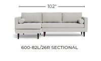 Ladybird 102" Left Chaise Sectional -