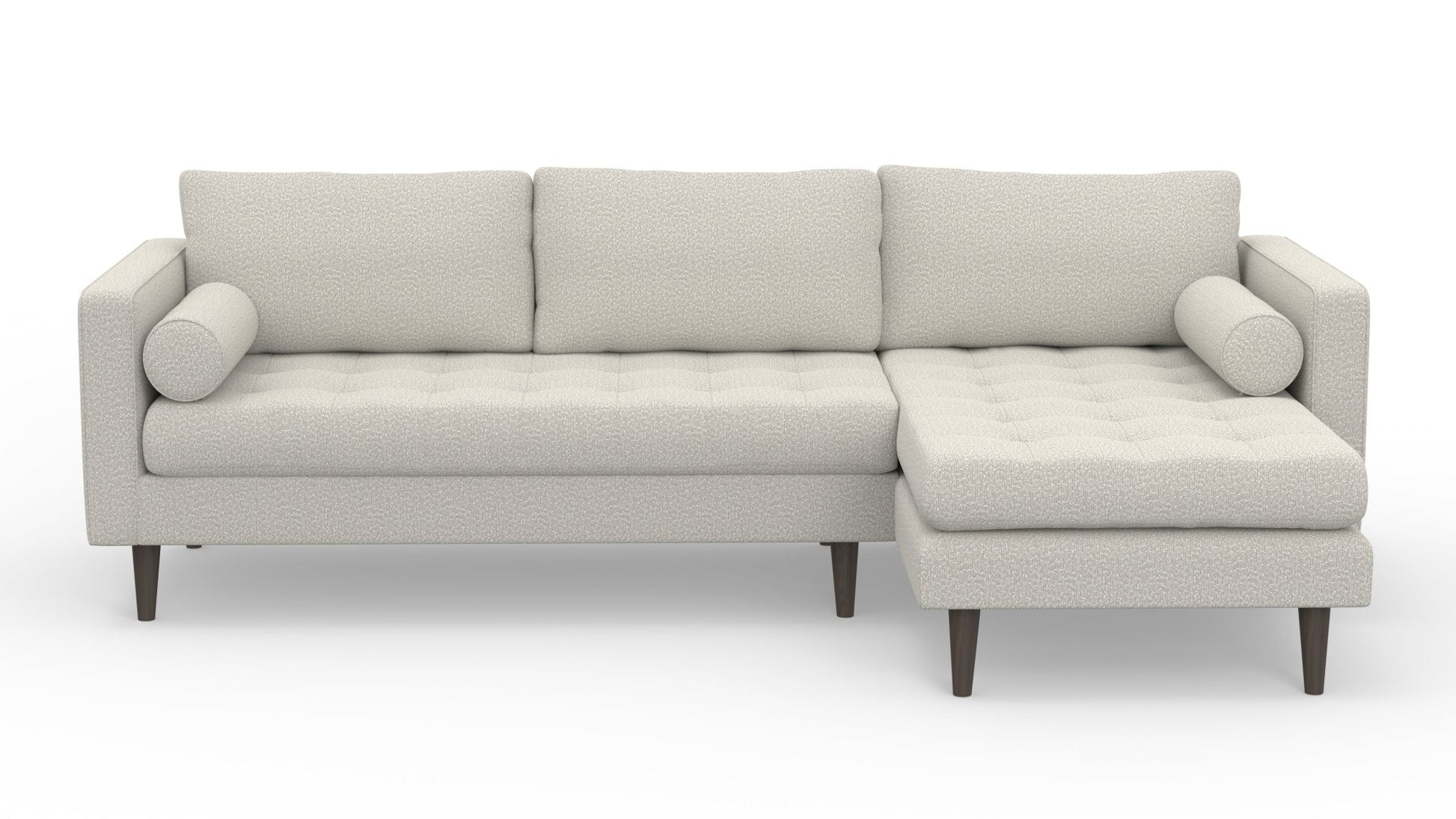 Ladybird 102" Right Chaise Sectional - Villa Platinum