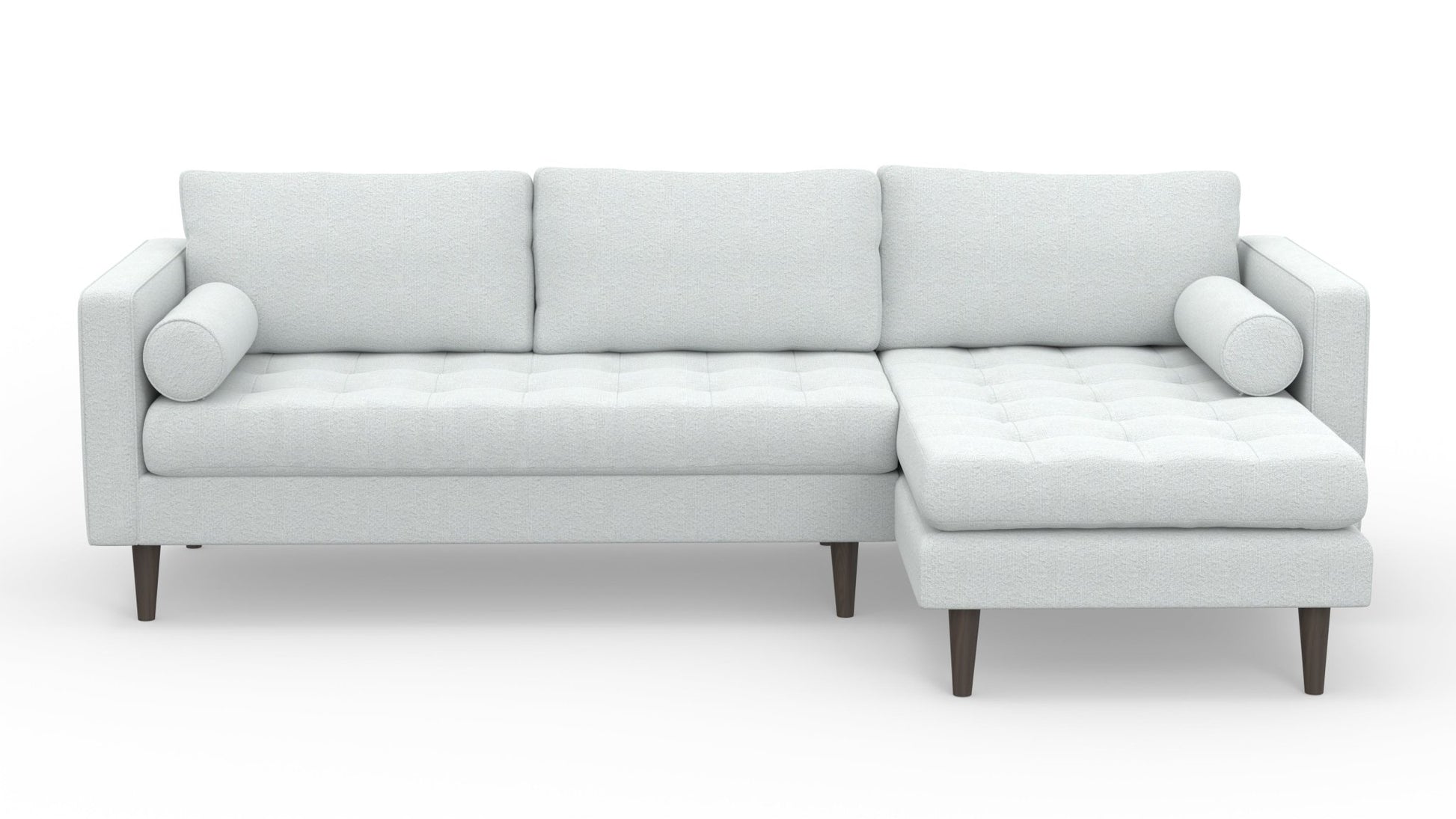 Ladybird 102" Right Chaise Sectional - Villa Platinum