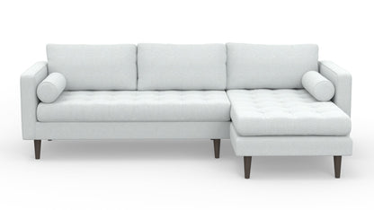 Ladybird 102" Right Chaise Sectional - Villa Platinum
