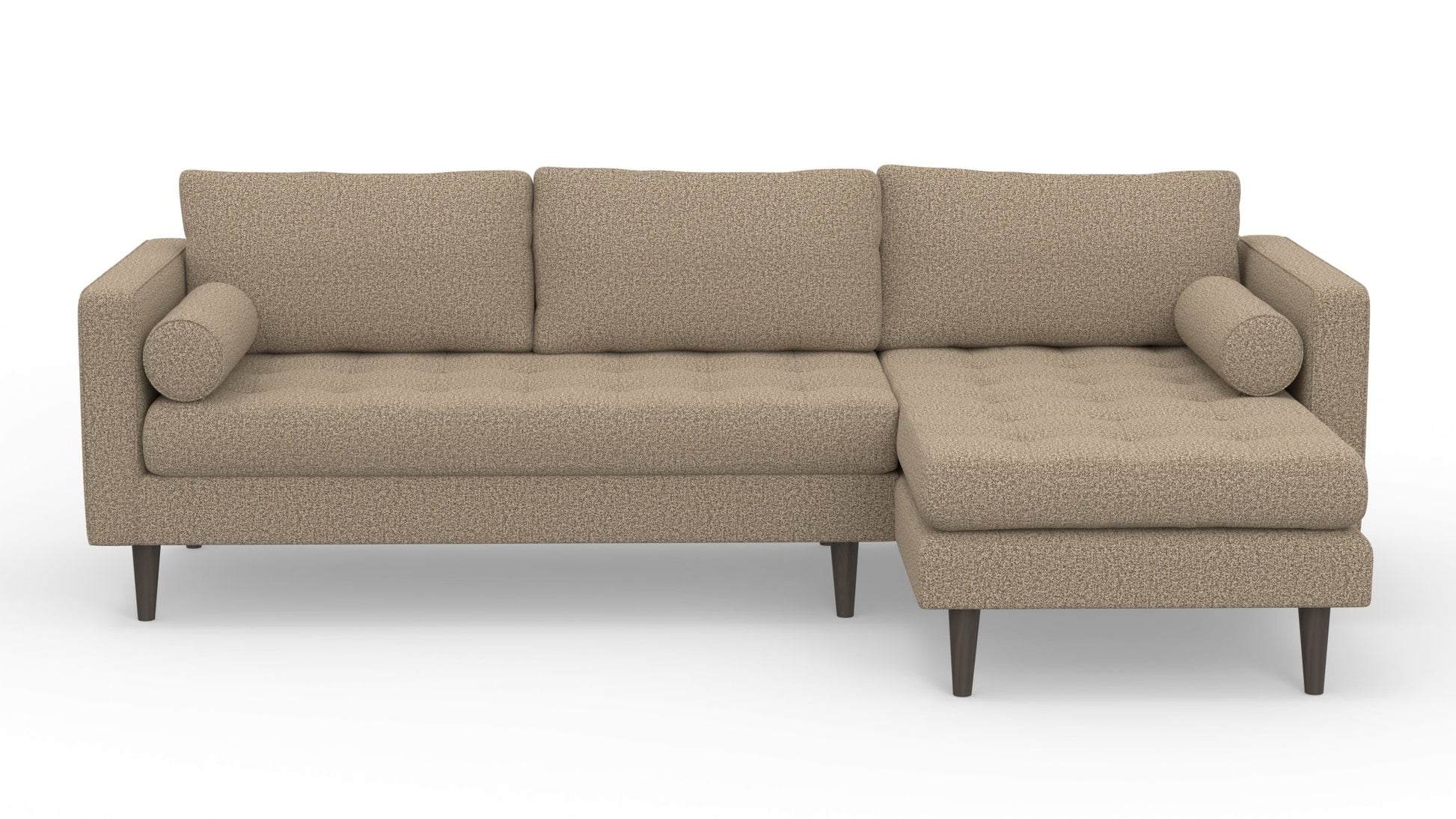 Ladybird 102" Right Chaise Sectional - Villa Platinum