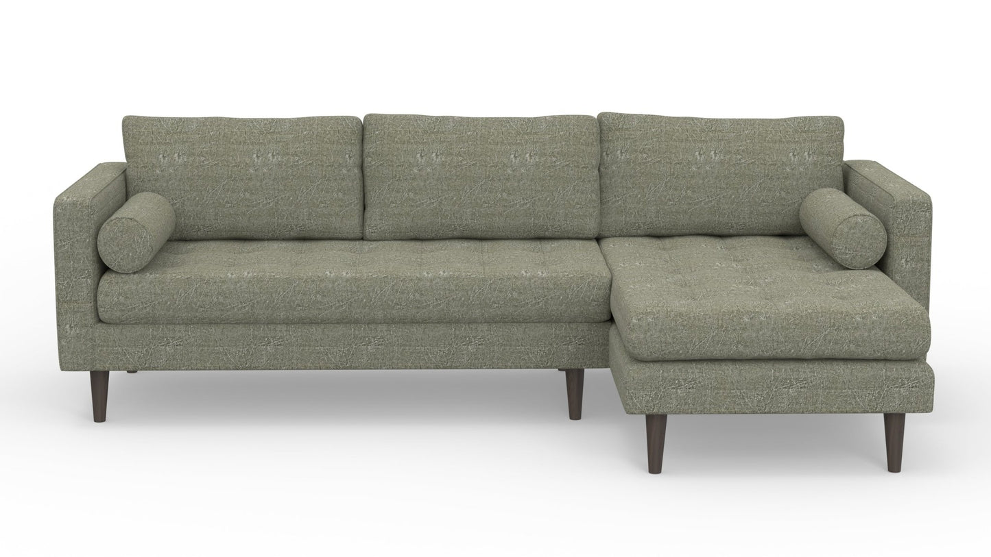 Ladybird 102" Right Chaise Sectional - Nepal Olive
