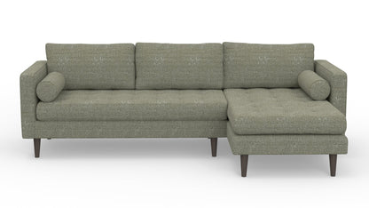 Ladybird 102" Right Chaise Sectional - Nepal Olive