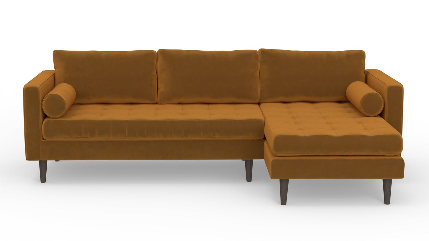 Ladybird 102" Right Chaise Sectional - Sorrento Almond
