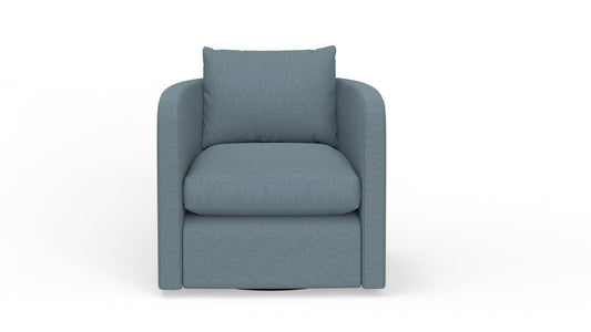 Lily Swivel Chair - Elliot French Blue